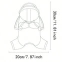 Waterproof Full Body Dog Raincoat | Breathable Hooded Rain Jacket