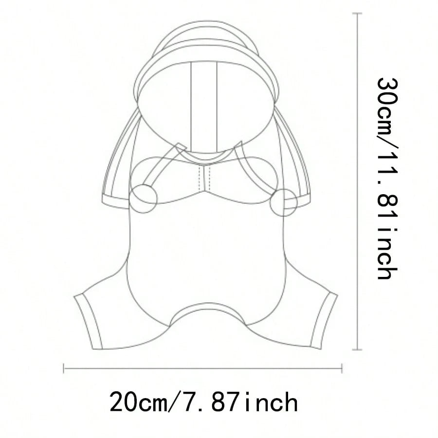 Waterproof Full Body Dog Raincoat | Breathable Hooded Rain Jacket