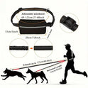Hands-Free Dog Leash with Reflective Waist Pouch – Elastic Running Leash