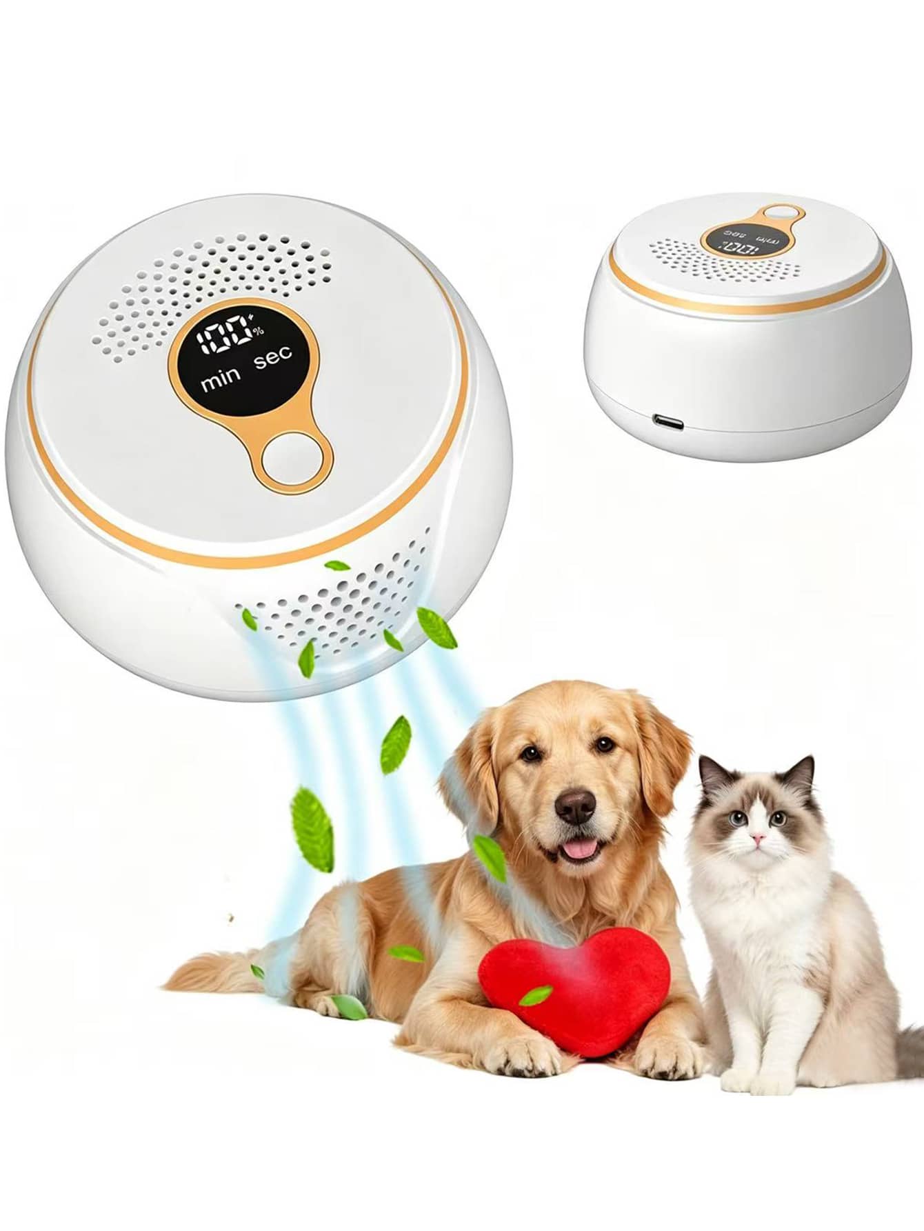 Pet Odor Eliminator | USB Rechargeable Cat & Dog Deodorizer