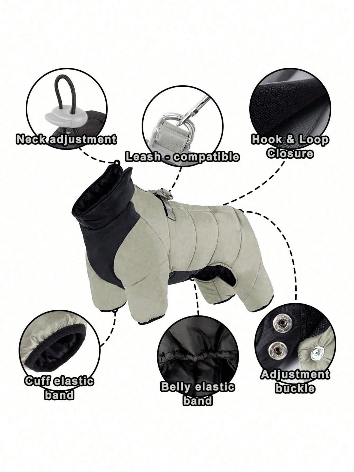 Waterproof Winter Dog Jacket | Warm Windproof Coat for Small Dogs
