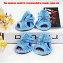 Pet Dog Summer Sandals | Non-Slip Shoes for Dogs & Cats (set of 4)