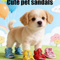 Pet Dog Summer Sandals | Non-Slip Shoes for Dogs & Cats (set of 4)