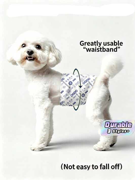 10-Pack Male Dog Diapers – Disposable Pet Nappies & Pee Pads