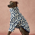 Geometric Pattern Dog Sweatshirt – Warm Plush High-Neck Pet Sweater