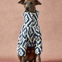 Geometric Pattern Dog Sweatshirt – Warm Plush High-Neck Pet Sweater