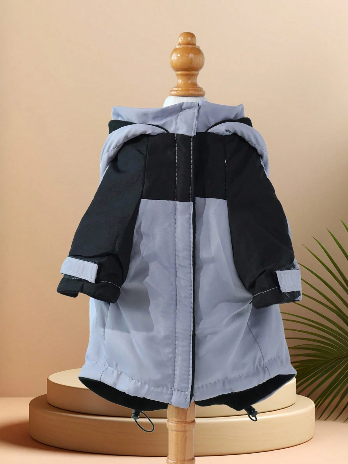 Colorblock Dog Windbreaker Jacket – Hooded Pet Coat