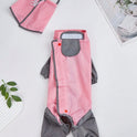 Pink Full-Coverage Dog Raincoat – Waterproof Pet Rainwear