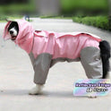 Pink Full-Coverage Dog Raincoat – Waterproof Pet Rainwear