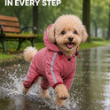 Full-Body Waterproof Dog Raincoat – Hooded Reflective Jacket