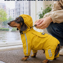 Full-Body Waterproof Dog Raincoat – Hooded Reflective Jacket