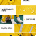 Full-Body Waterproof Dog Raincoat – Hooded Reflective Jacket