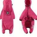 Full-Body Waterproof Dog Raincoat – Hooded Reflective Jacket
