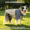 Water-Resistant Dog Windbreaker Jacket – Hooded Reflective Coat