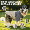 Water-Resistant Dog Windbreaker Jacket – Hooded Reflective Coat