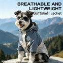 Water-Resistant Dog Windbreaker Jacket – Hooded Reflective Coat