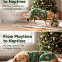 Christmas Dog Pajamas – Soft Full-Coverage Pet Jumpsuit
