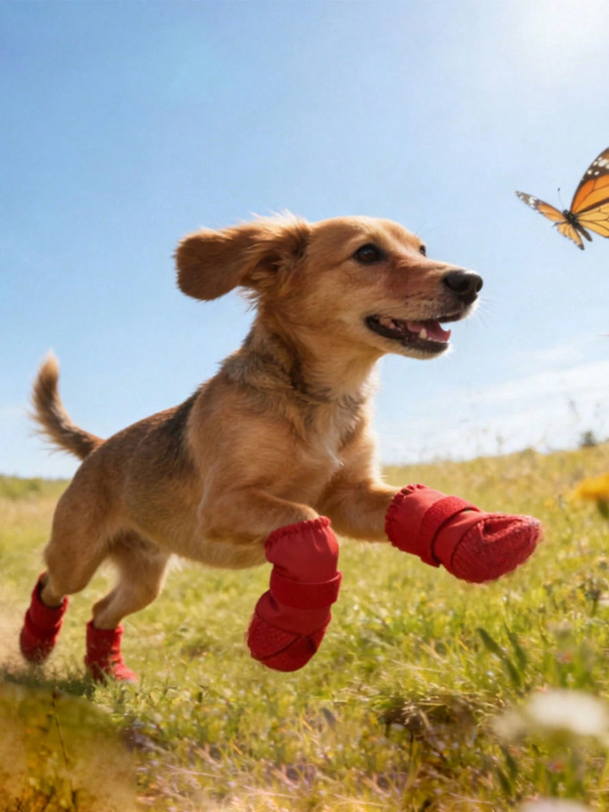 Dog Boots with Non-Slip Rubber Soles – Protective Pet Shoes