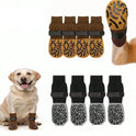 Non-Slip Dog Socks – Paw Protection & Anti-Lick Socks | 4 Pcs