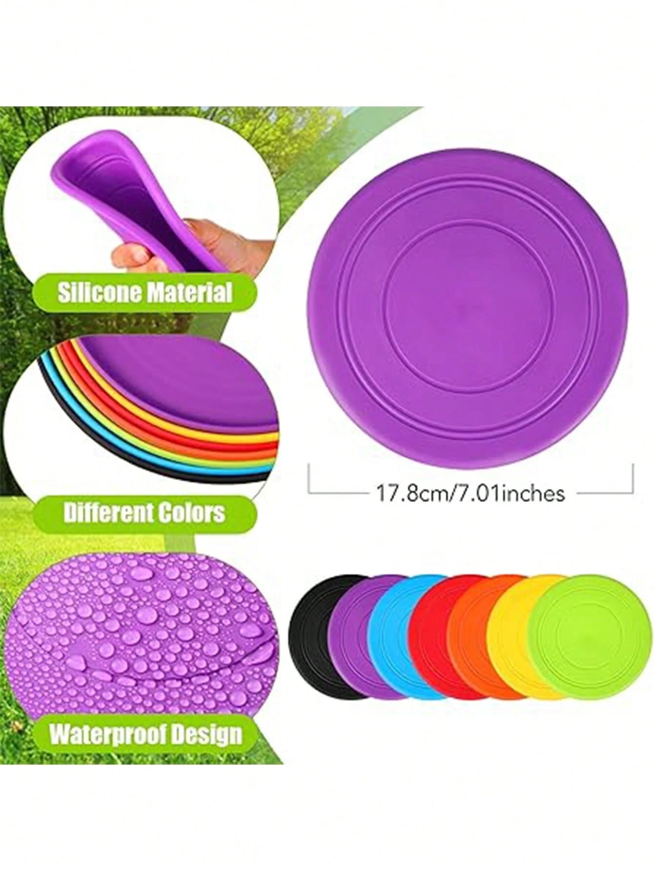 Dog Flying Disc Toy Set | Soft Interactive Training & Fetch Toys