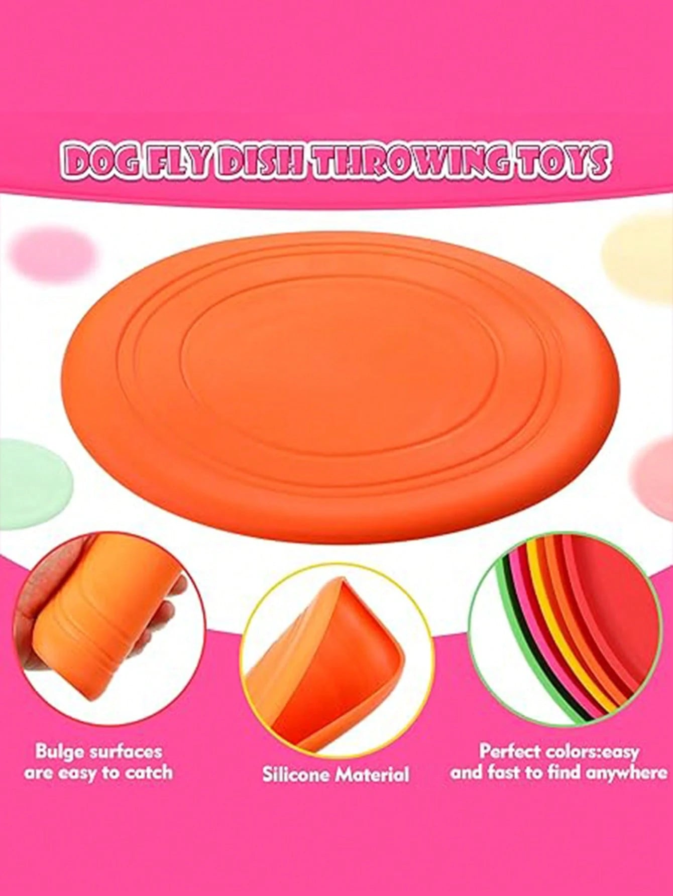 Dog Flying Disc Toy Set | Soft Interactive Training & Fetch Toys