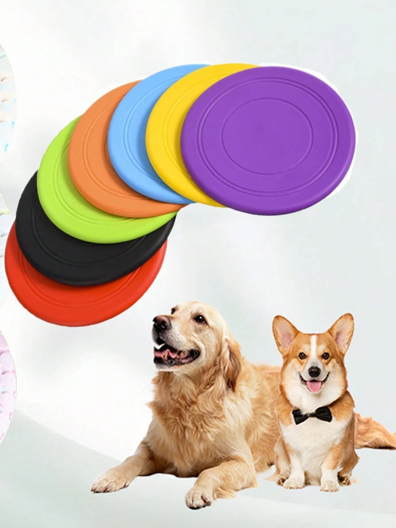 Dog Flying Disc Toy Set | Soft Interactive Training & Fetch Toys