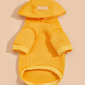 Yellow Thermal Pet Hoodie – Warm Coat for Dogs & Cats
