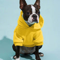 Yellow Thermal Pet Hoodie – Warm Coat for Dogs & Cats