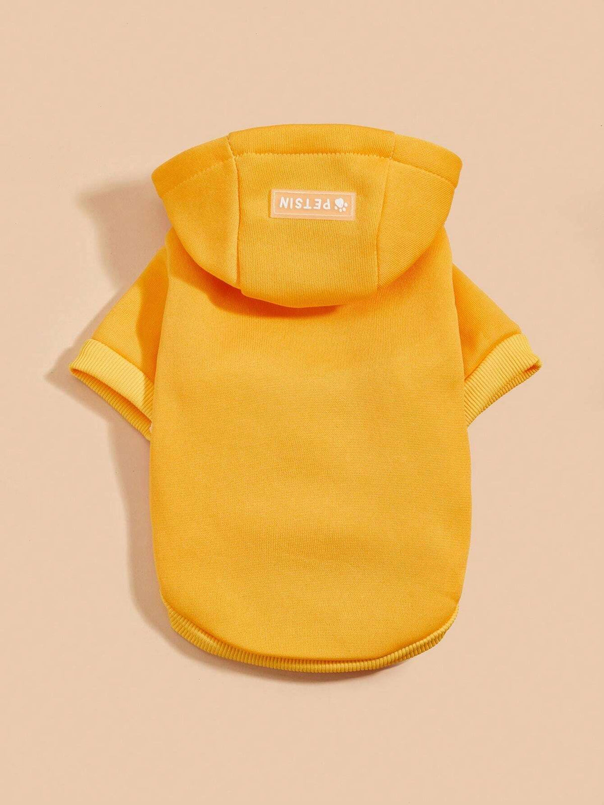 Yellow Thermal Pet Hoodie – Warm Coat for Dogs & Cats