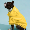 Yellow Thermal Pet Hoodie – Warm Coat for Dogs & Cats