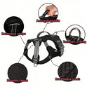 Tactical Dog Harness with Handle & Leash Clip – Reflective Adjustable Vest