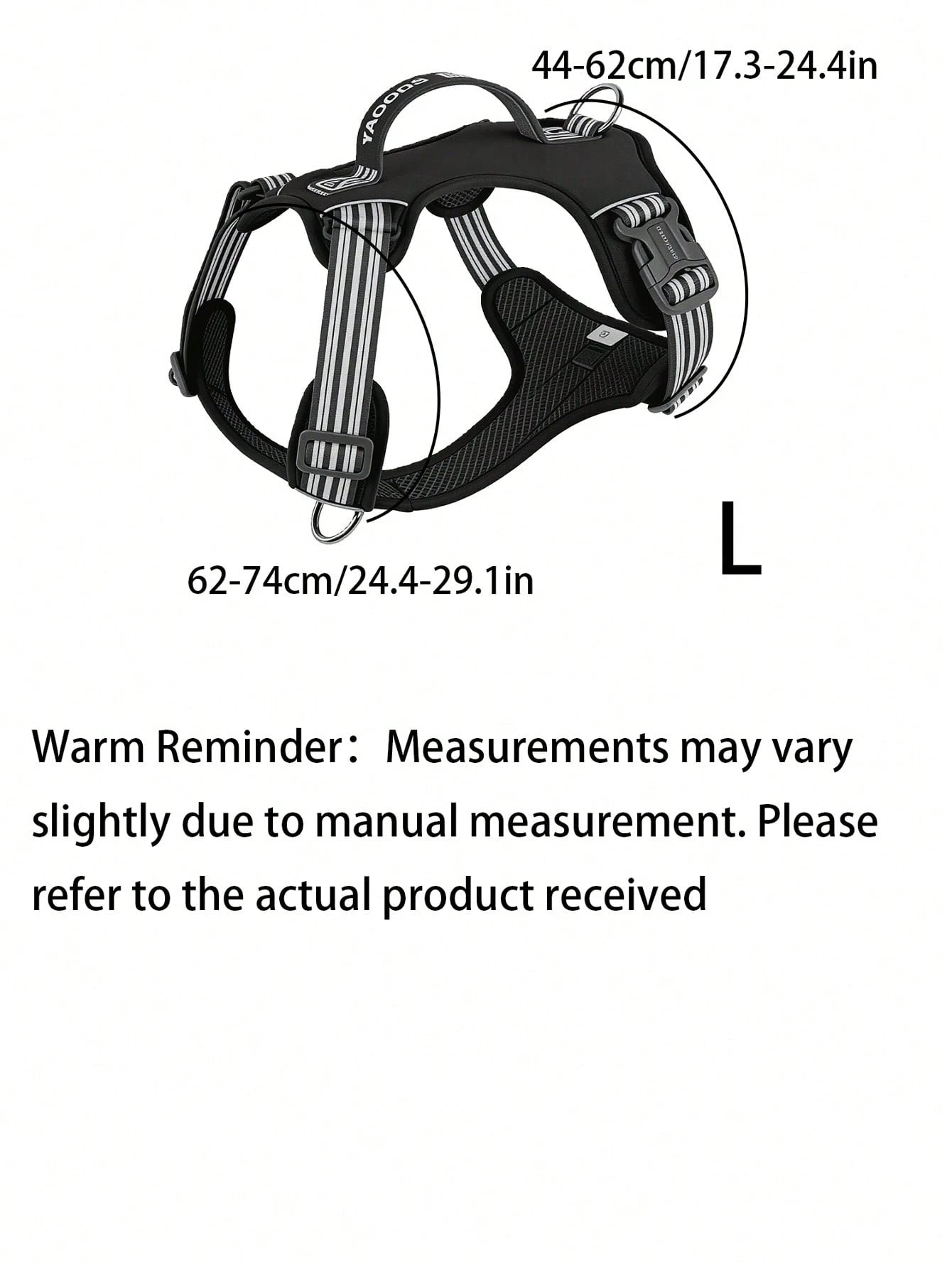 Tactical Dog Harness with Handle & Leash Clip – Reflective Adjustable Vest