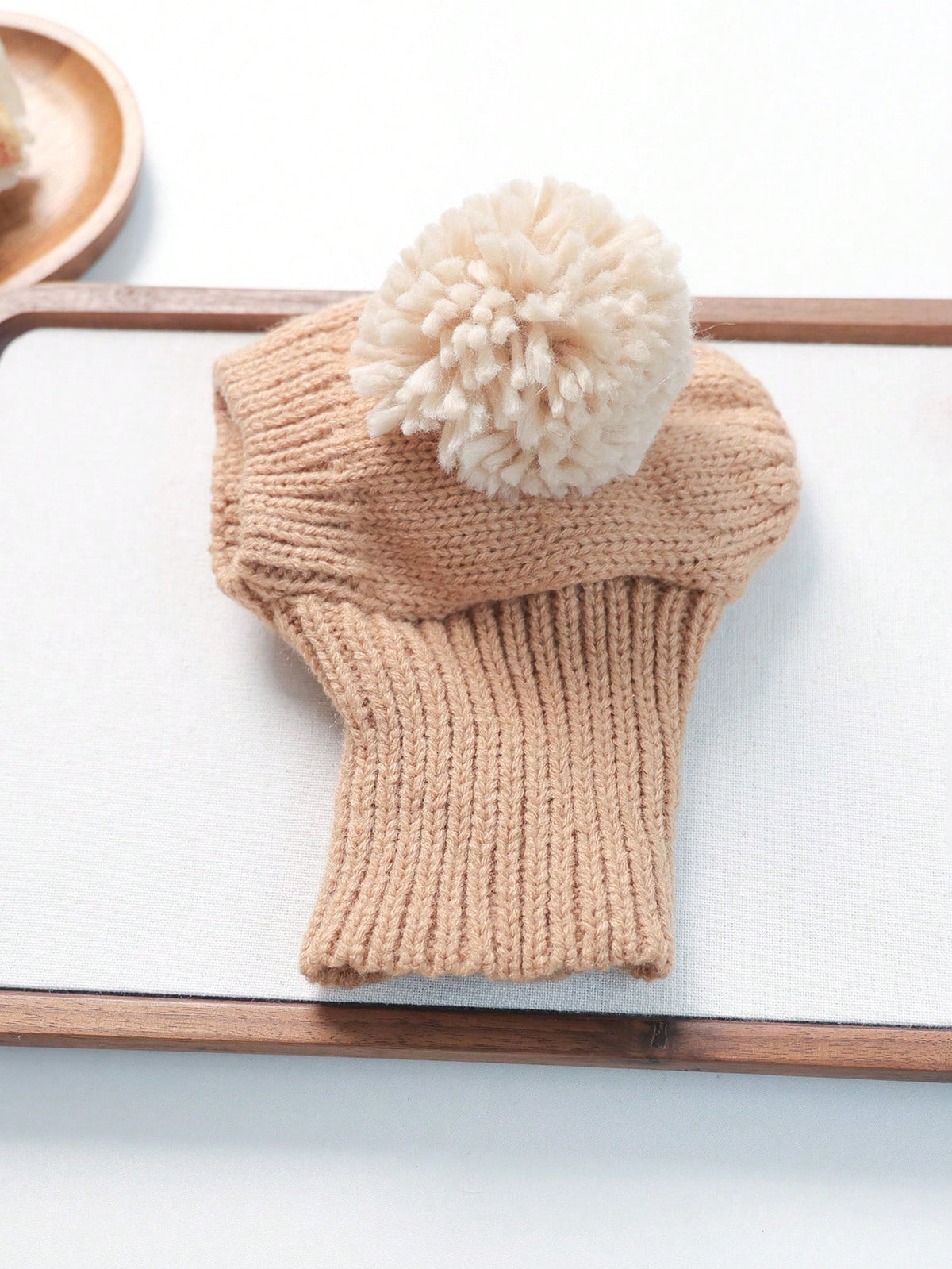Pet Knit Hat with Pom-Pom – Warm Winter Hat for Dogs & Cats