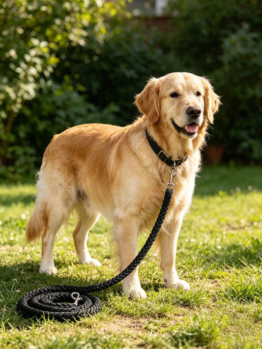 Heavy Duty Braided Nylon Dog Leash | Strong Rope Lead for Large Dogs
