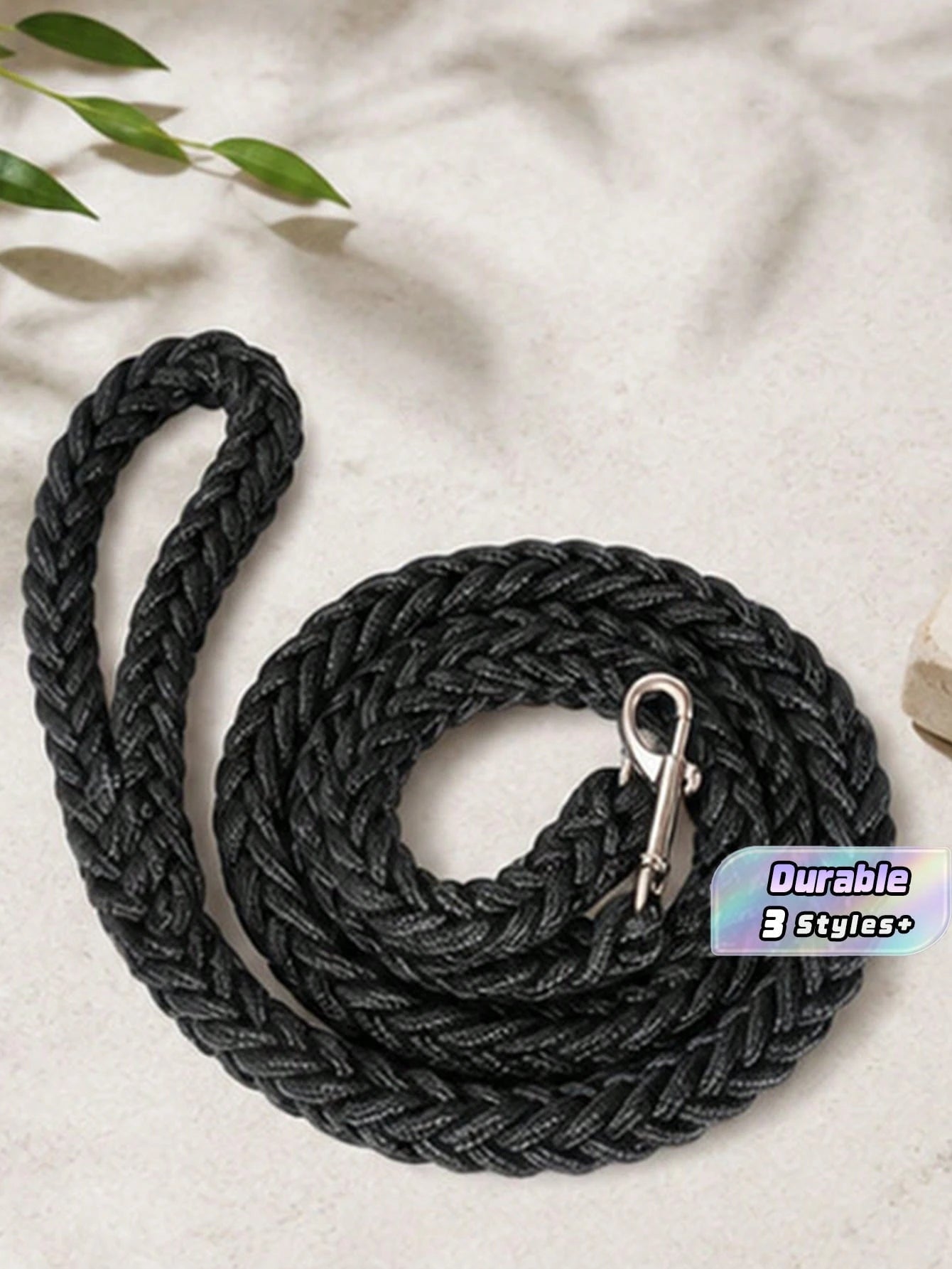 Heavy Duty Braided Nylon Dog Leash | Strong Rope Lead for Large Dogs