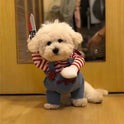 Funny Pet Costume Hoodie with Toy Knife Prop | Halloween Pet Outfit