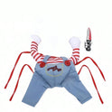 Funny Pet Costume Hoodie with Toy Knife Prop | Halloween Pet Outfit