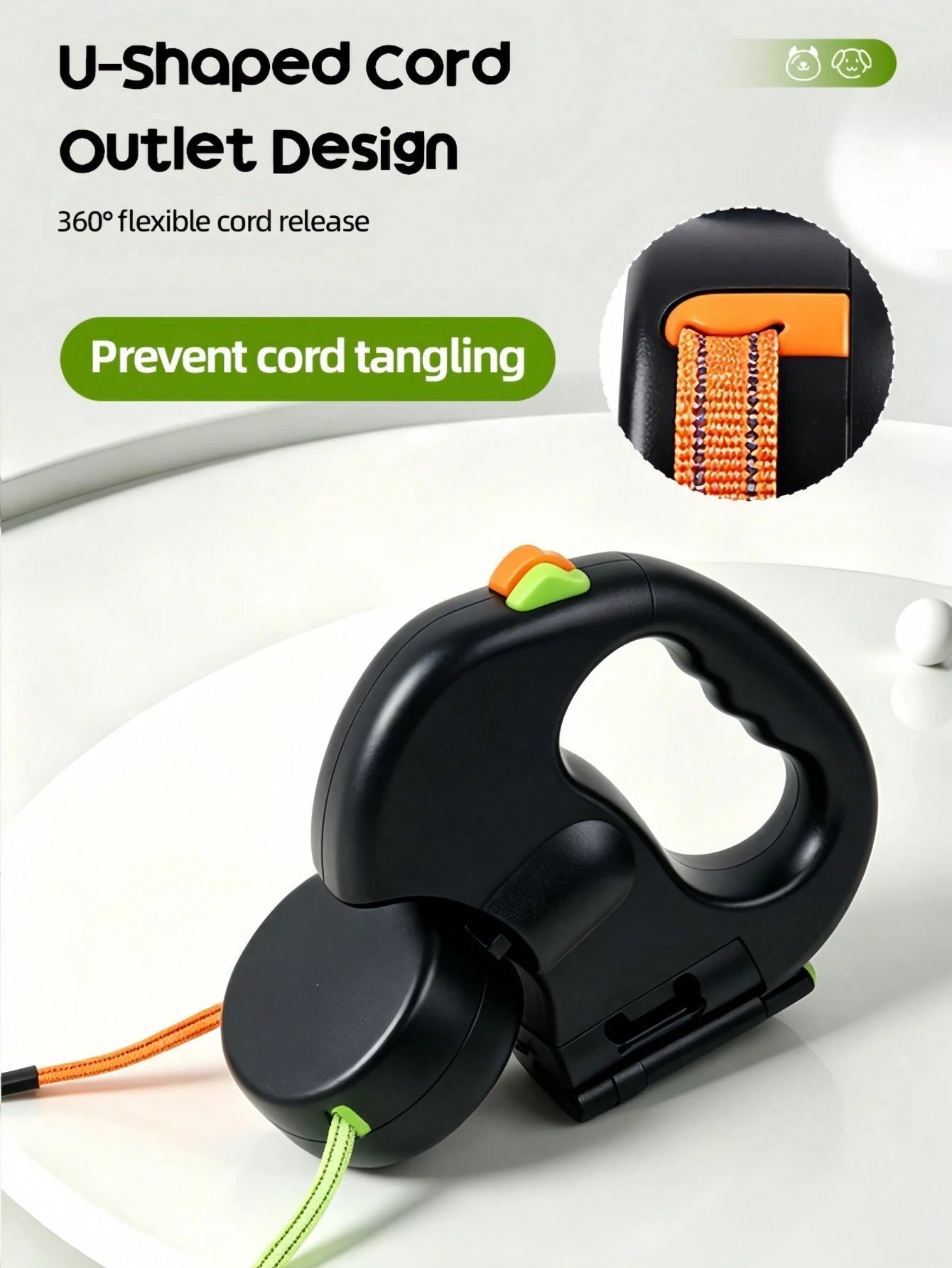 Dual Retractable Dog Leash for 2 Dogs – Harness Walking Set