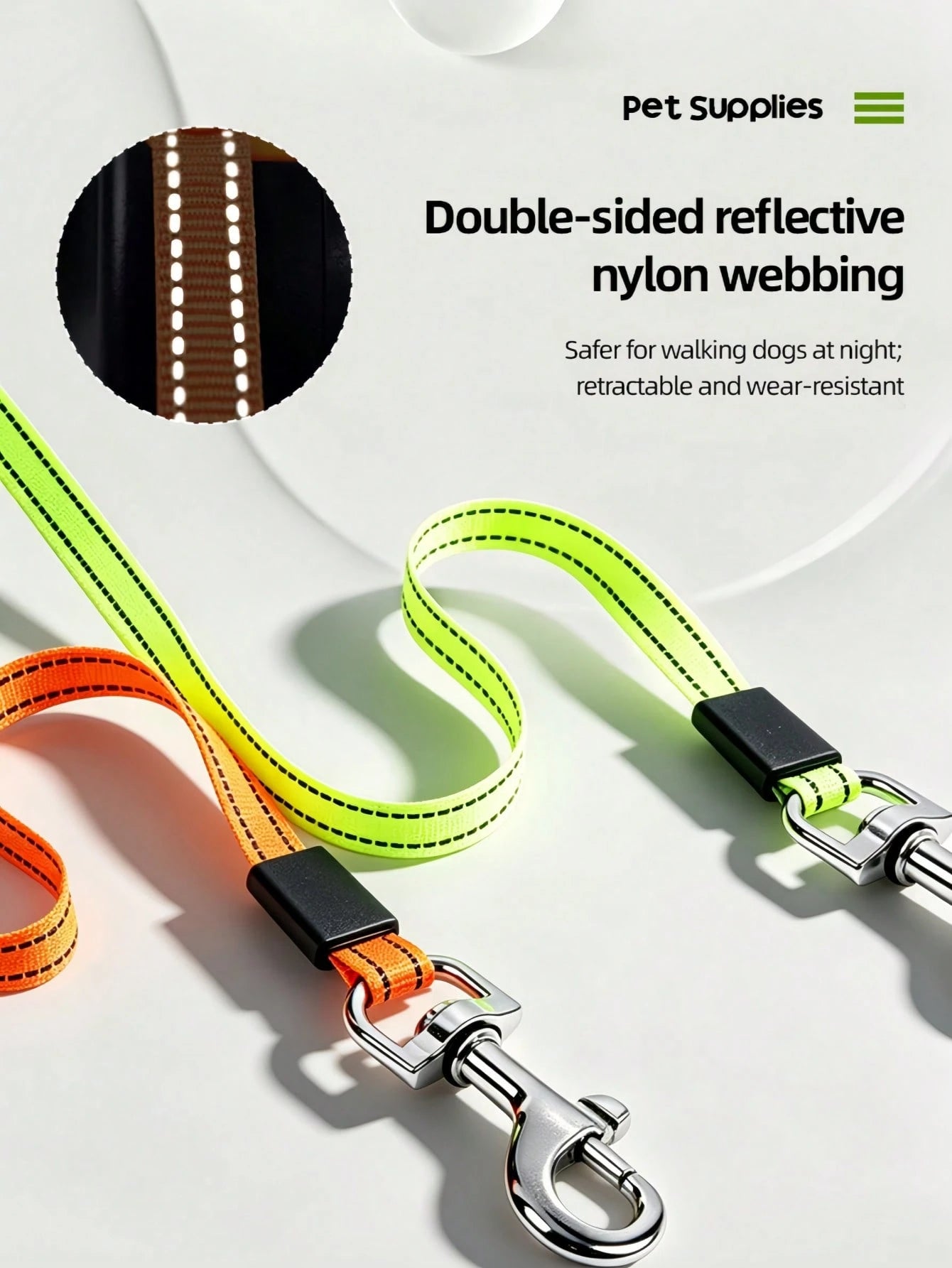 Dual Retractable Dog Leash for 2 Dogs – Harness Walking Set