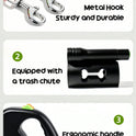 Dual Retractable Dog Leash for 2 Dogs – Harness Walking Set