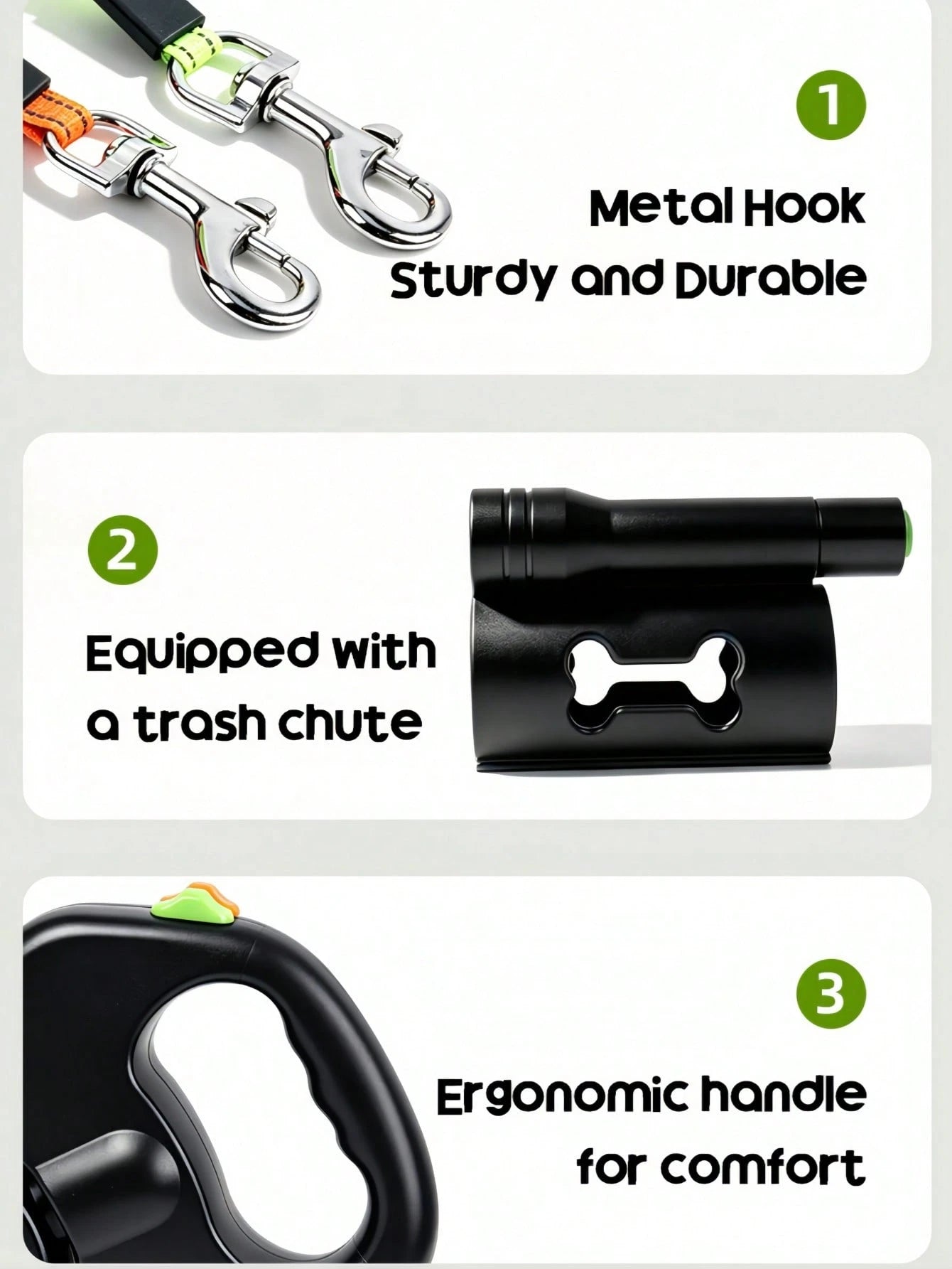 Dual Retractable Dog Leash for 2 Dogs – Harness Walking Set