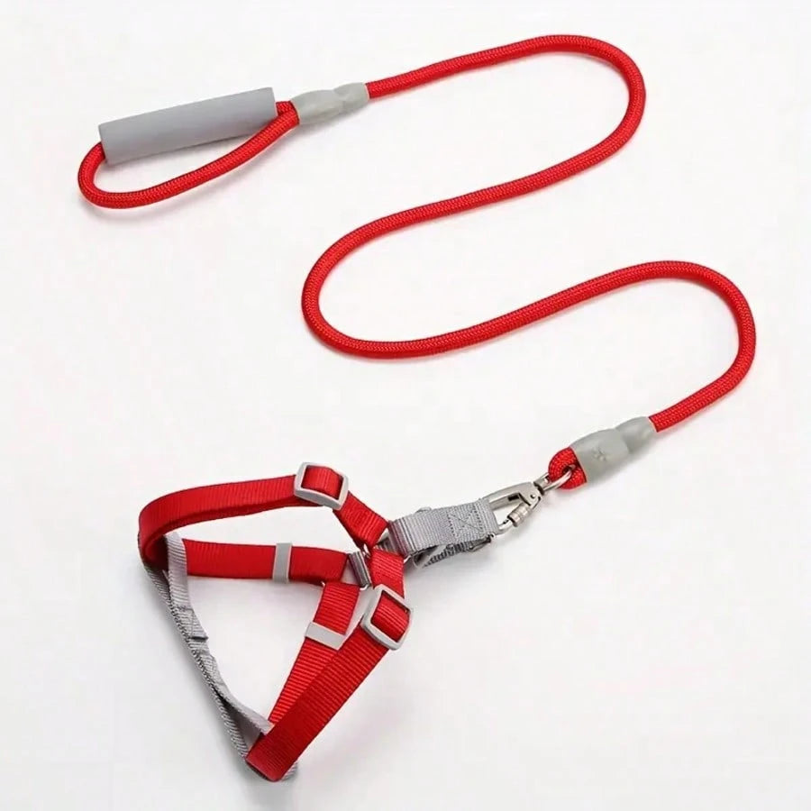 Macaron Dog Harness & Leash Set | Soft Adjustable Harness for Small Dogs