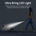 ROJECO Automatic Retractable Dog Leash with LED Light