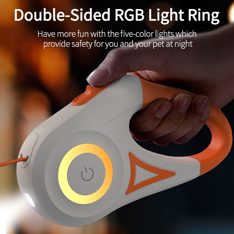ROJECO Automatic Retractable Dog Leash with LED Light