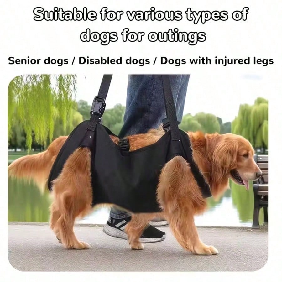 Adjustable Dog Support Leash – Shoulder Strap for Elderly & Disabled Dogs
