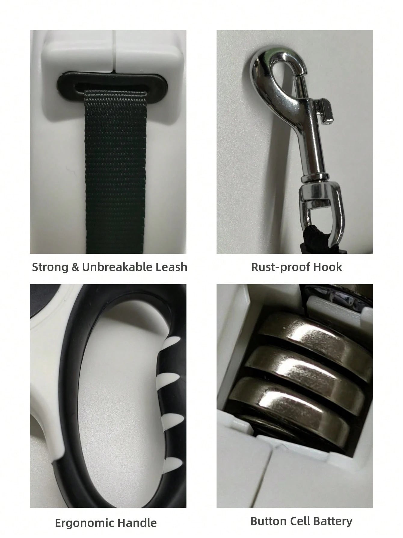5M Retractable Dog Leash – Strong Nylon Tape with Non-Slip Handle