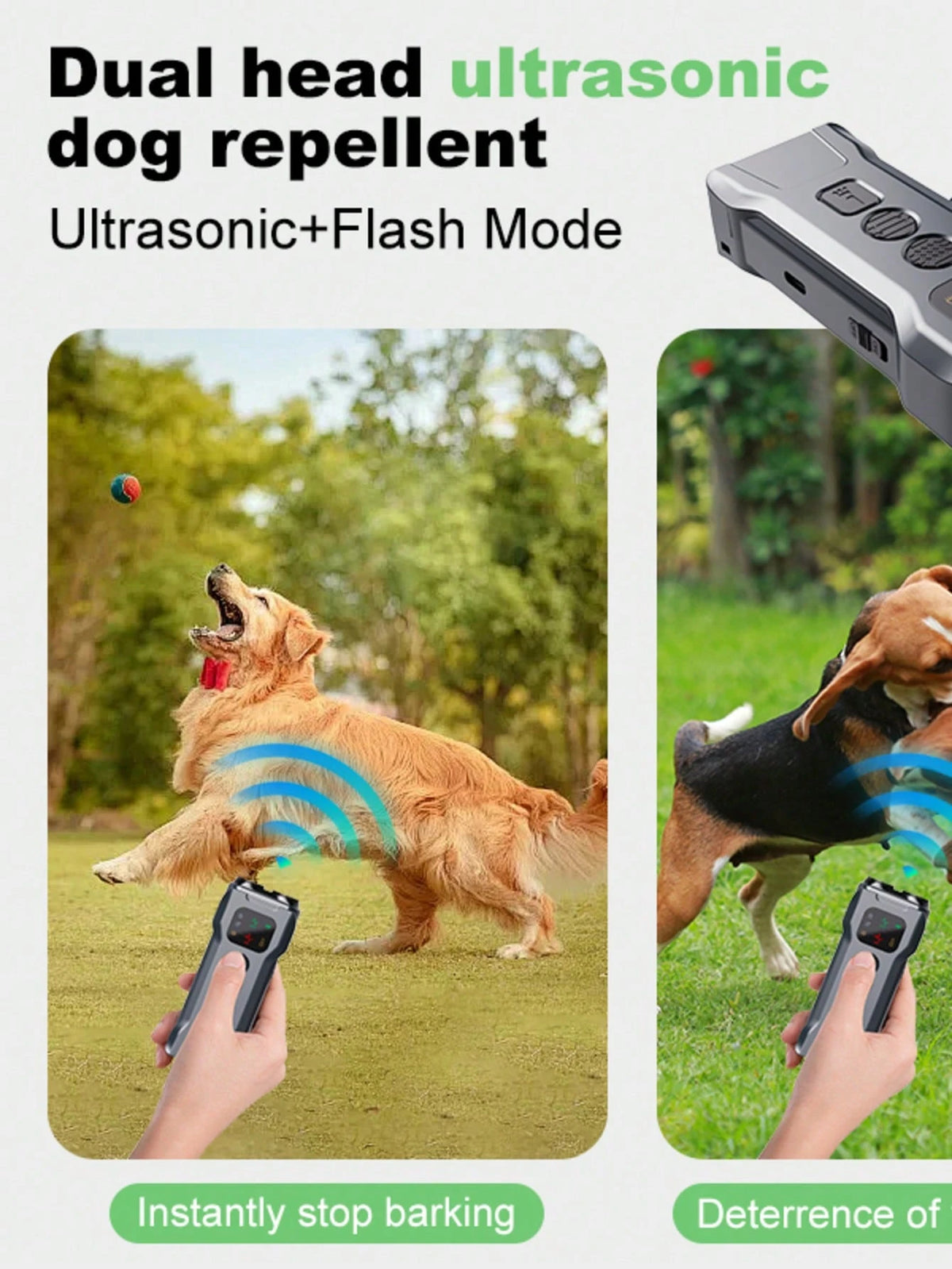 Ultrasonic Dog Repeller | Safe Outdoor Dog Deterrent