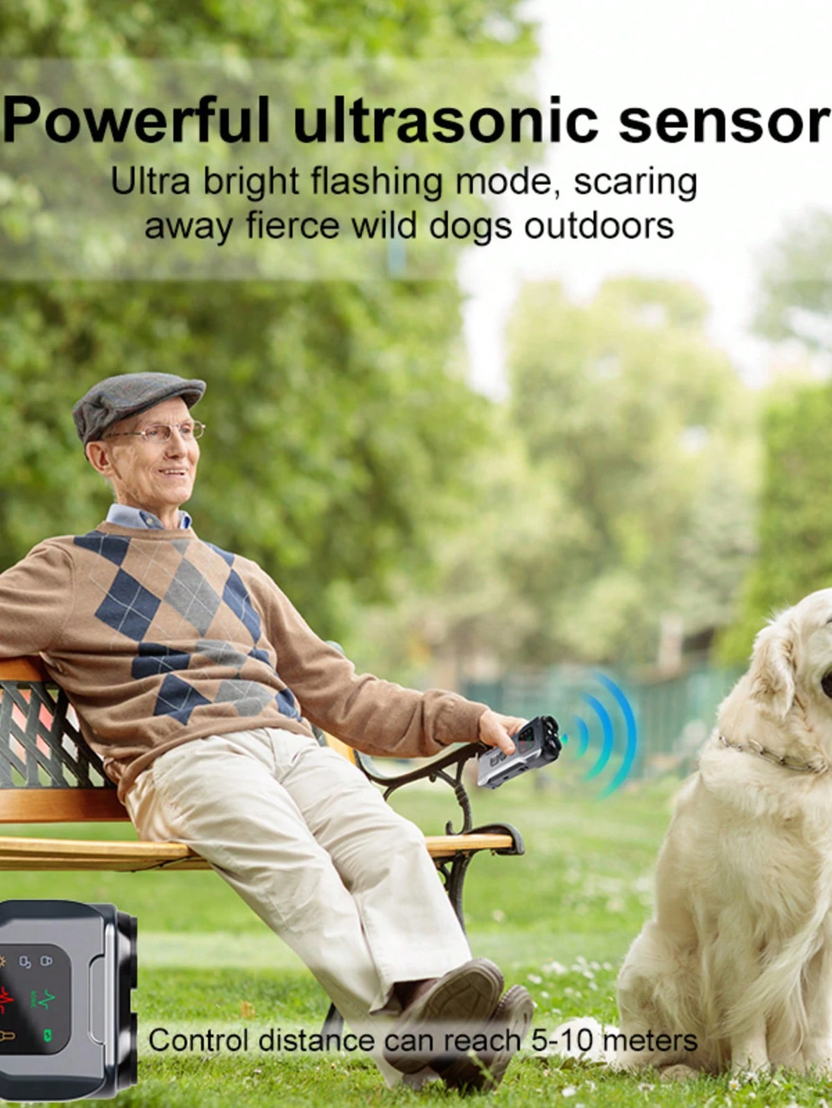 Ultrasonic Dog Repeller | Safe Outdoor Dog Deterrent