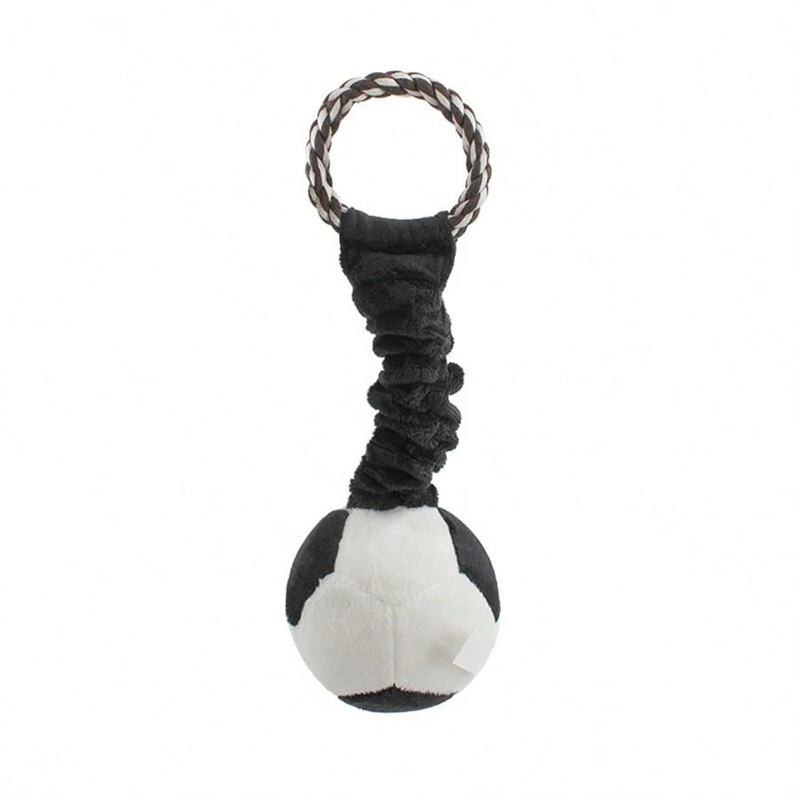 Interactive Squeaky Sports Ball Dog Toy | Football, Basketball & Rugby Plush Toy