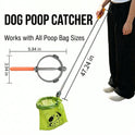 Long Handle Dog Poop Scooper with poop bags – Foldable Pet Waste Collector
